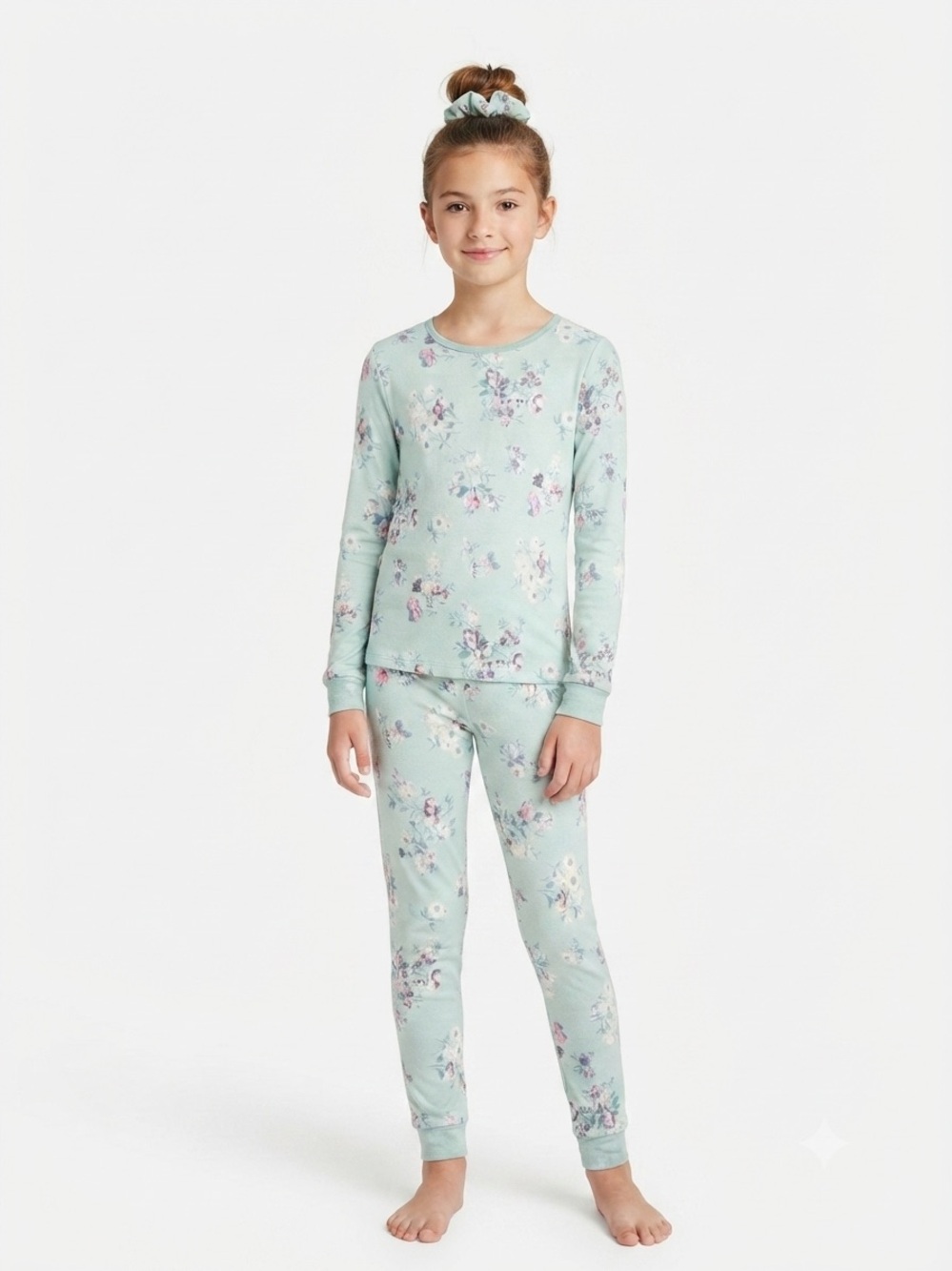 Girls Jessica Simpson Pajama + Hair Tie Set